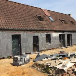 Rénovation et isolation: une fermette à Hellebecq (Silly) fait peau neuve avec AAplusD